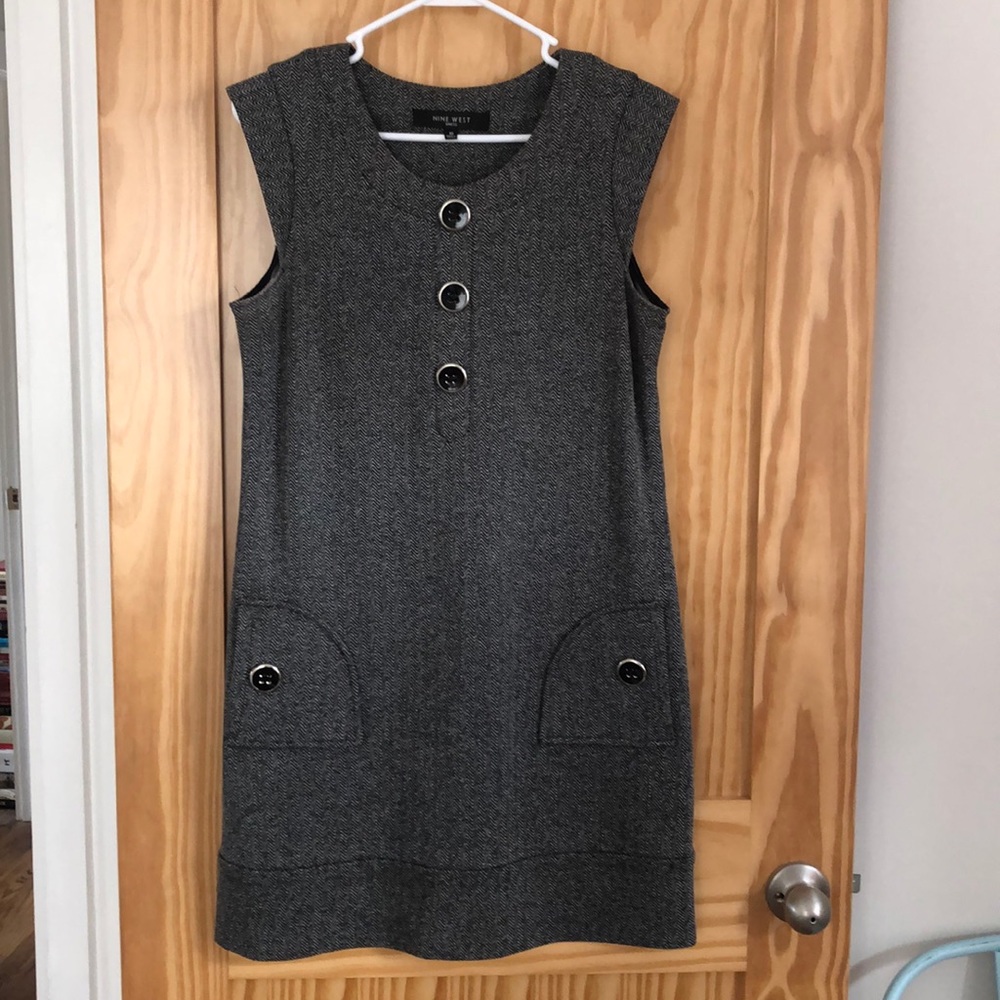 Nine West black shift dress/jumper size 10